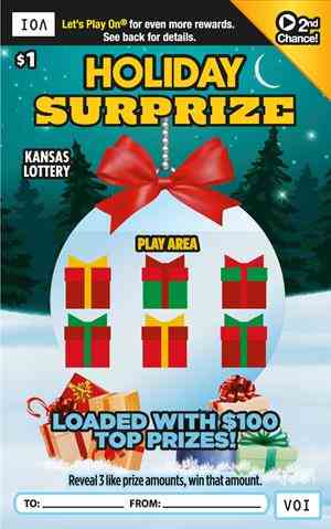 Holiday Surprize scratchcard - game number #428 - front