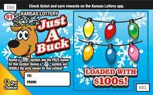 Just A Buck scratchcard - game number #498 - front