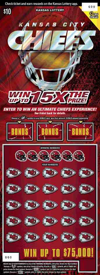 Kansas City Chiefs scratchcard - game number #488 - front