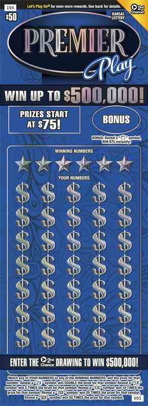 Premier Play scratchcard - game number #375 - front