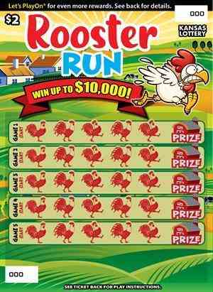 Rooster Run scratchcard - game number #416 - front
