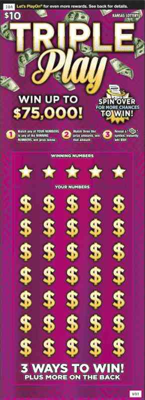 Triple Play scratchcard - game number #346 - front