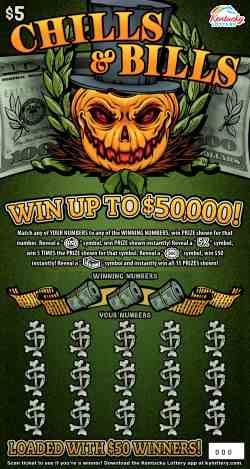 Chills & Bills scratchcard - game number #159 - front