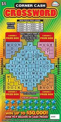Corner Cash Crossword scratchcard - game number #938 - front