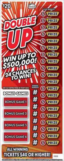 Double Up scratchcard - game number #103 - front