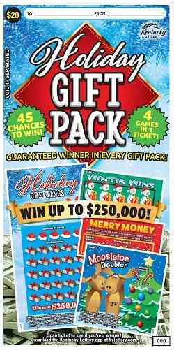 Holiday Gift Pack scratchcard - game number #535 - front