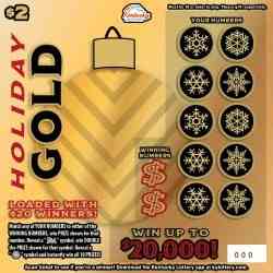 Holiday Gold scratchcard - game number #165 - front