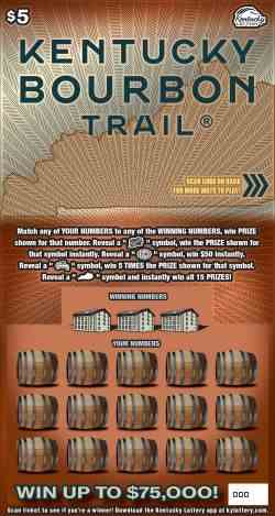 Kentucky Bourbon Trail® scratchcard - game number #977 - front