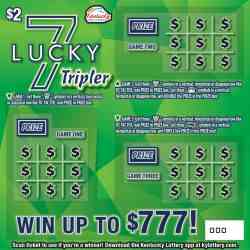 Lucky 7 Tripler scratchcard - game number #982 - front