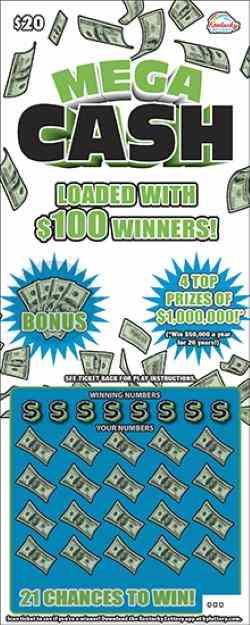 Mega Cash scratchcard - game number #997 - front