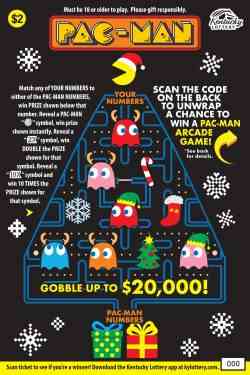 Pac-Man scratchcard - game number #536 - front