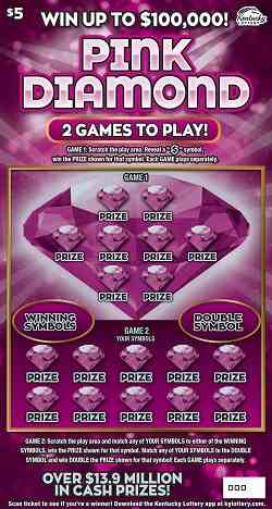 Pink Diamond scratchcard - game number #903 - front