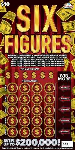 Six Figures scratchcard - game number #894 - front