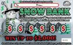 Snow Bank scratchcard - game number #164 - front