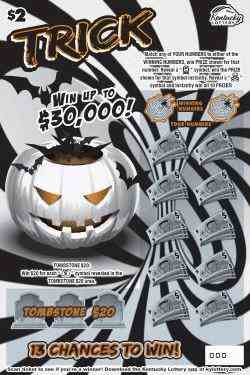 Trick Or Treat scratchcard - game number #100 - front