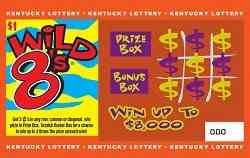 Wild 8'S scratchcard - game number #696 - front