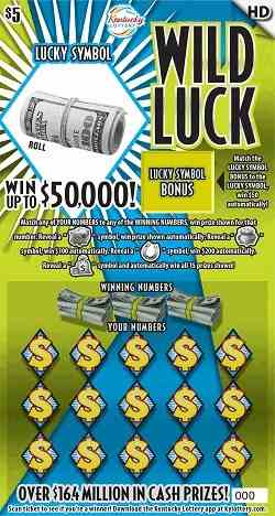 Wild Luck Hd scratchcard - game number #850 - front
