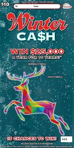 Winter Cash scratchcard - game number #963 - front