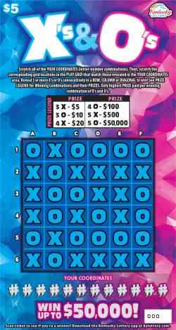 X's & O's scratchcard - game number #976 - front