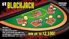 Blackjack scratchcard - game number #1661 - front