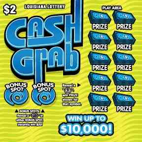 Cash Grab scratchcard - game number #1671 - front