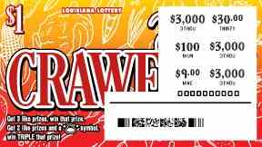 Crawfish scratchcard - game number #1594 - front-scratched