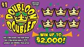 Doubloon Doubler scratchcard - game number #1649 - front