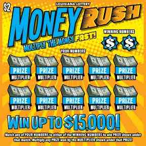 Money Rush scratchcard - game number #1683 - front