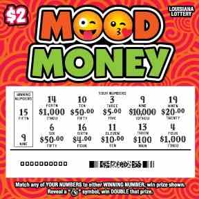 Mood Money scratchcard - game number #1622 - front-scratched