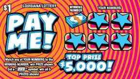 Pay Me! scratchcard - game number #1677 - front