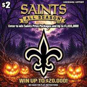Saints All Seasons scratchcard - game number #1687 - front