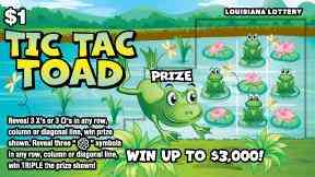 Tic Tac Toad scratchcard - game number #1686 - front