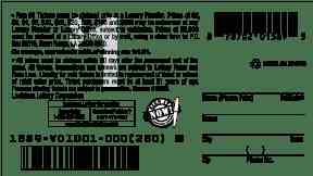 Trinkets & Cash scratchcard - game number #1589 - back