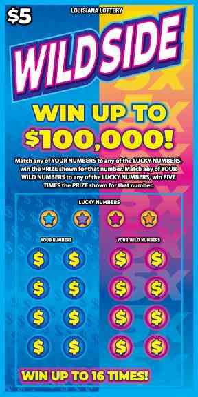 Wild Side scratchcard - game number #1660 - front