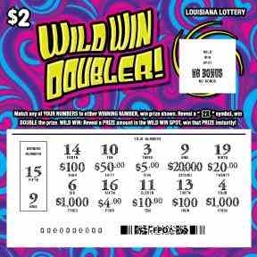 Wild Win Doubler! scratchcard - game number #1675 - front-scratched