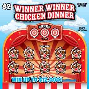 Winner Winner Chicken Dinner scratchcard - game number #1659 - front