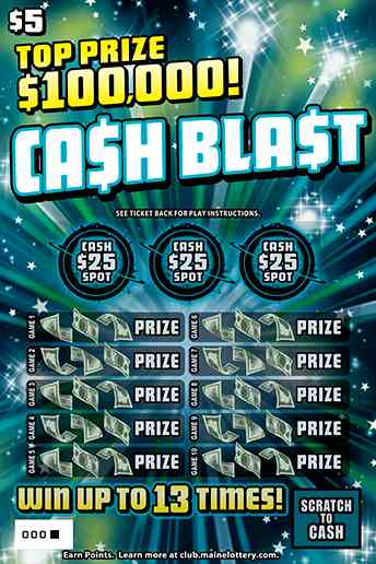 Ca$H Bla$T scratchcard - game number #0 - front