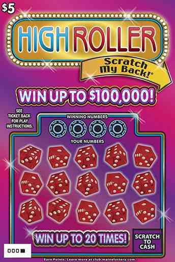 High Roller scratchcard - game number #0 - front