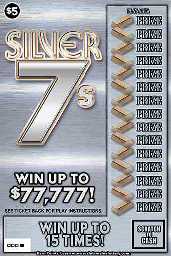 Silver 7'S scratchcard - game number #0 - front