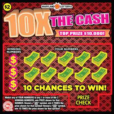 10X The Cash scratchcard - game number #780 - front