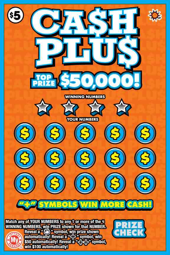 Ca$H Plu$ scratchcard - game number #707 - front