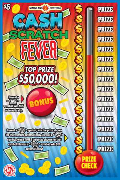 Cash Scratch Fever scratchcard - game number #755 - front
