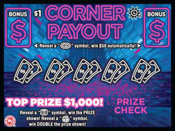 Corner Payout scratchcard - game number #682 - front