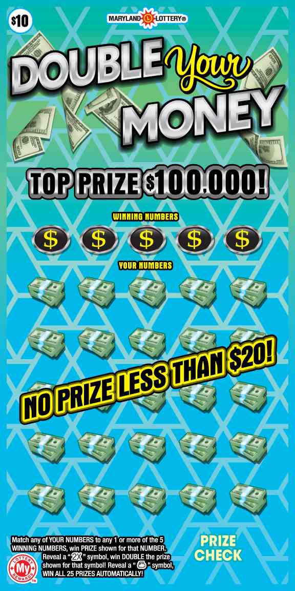Double Your Money scratchcard - game number #757 - front