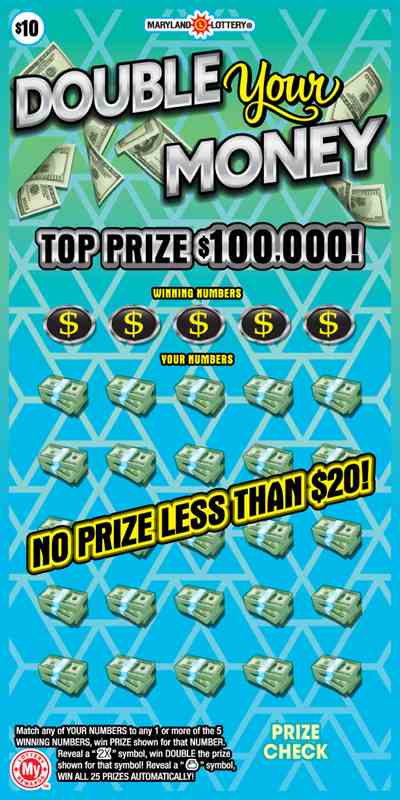 Double Your Money scratchcard - game number #757 - front