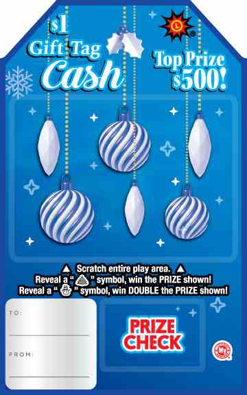 Gift Tag Cash scratchcard - game number #713 - front
