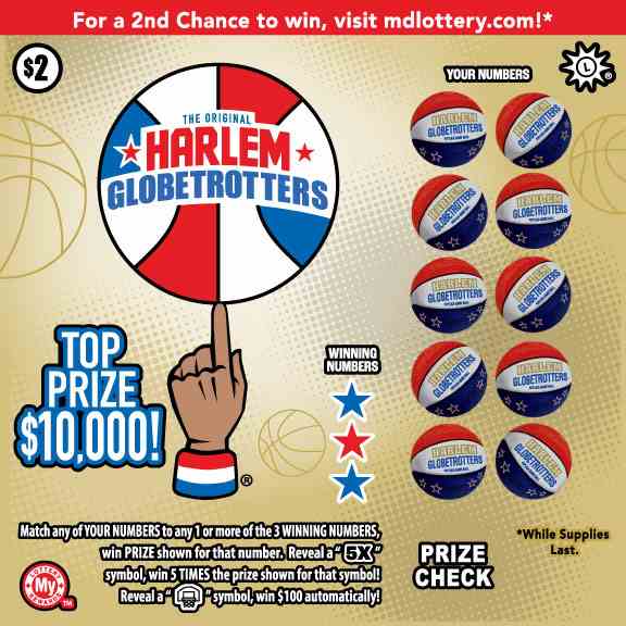 Harlem Globetrotters® scratchcard - game number #774 - front
