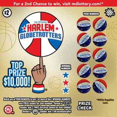 Harlem Globetrotters® scratchcard - game number #774 - front