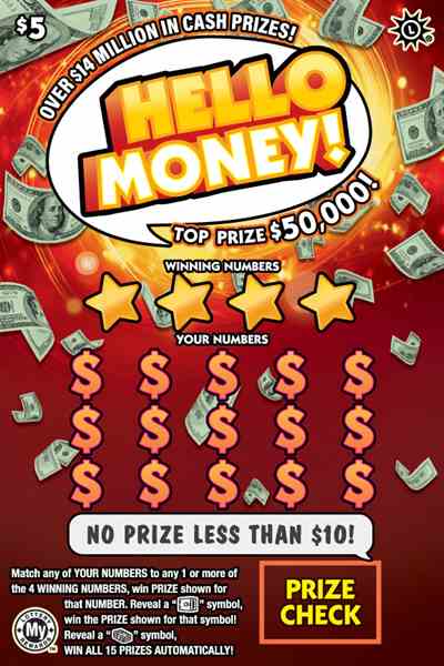 Hello Money! scratchcard - game number #817 - front