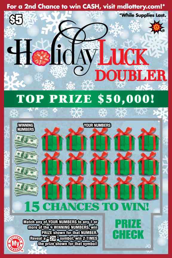 Holiday Luck Doubler scratchcard - game number #716 - front